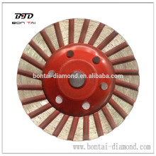 4 polegadas Turbo Diamond Cup Roda para pedras e concreto com corpo de ferro